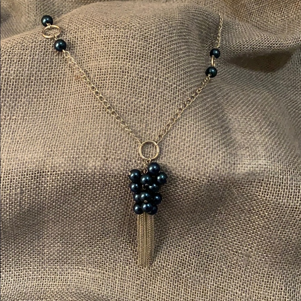 👁 Bauble Necklace with delicate chain tassel